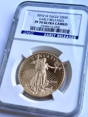 USA American Eagle 2010 Proof rilascia in anticipo NGC PF70 UCAM