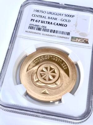 Uruguay 1987 5000 Pesos Central Bank NGC PF67 UCAM