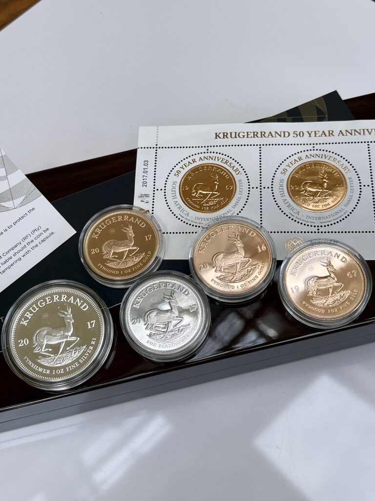 Krugerrand 2017 1967 Vintage 5oz Set