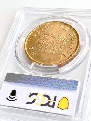 玻利维亚-1952-35-克-pcgs-ms65_2 玻利维亚 1952 年 35 克 PCGS MS65