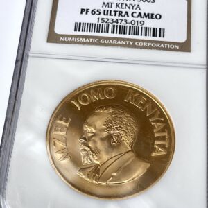 Кения 1966 Мзи Джомо Кеньятта 75 лет NGC PF65 Ultra Cameo