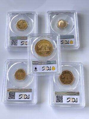 刚果1965年法郎独立证明集pcgs_7 刚果 1965 法郎独立精制币套装 PCGS