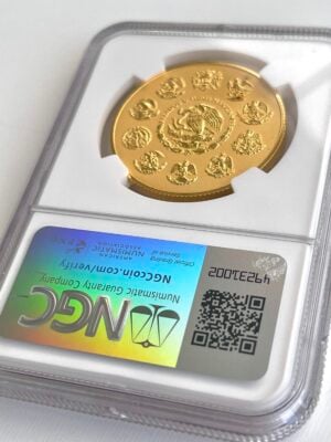 墨西哥-2018-Libertad-1oz-Gold-反向防反转-NGC-pf69_2 墨西哥 2018 年 Libertad 1 盎司黄金反向精制 NGC PF69