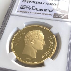 委内瑞拉 1987 10000 玻利瓦尔 解放者 玻利瓦尔 NGC PF69 Ultra Cameo