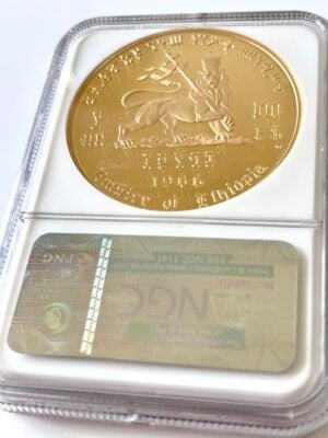 埃塞俄比亚-1966-100-美元-海尔-塞拉西-NGC-PF66-超cameo_2 埃塞俄比亚 1966 年 100 美元 海尔·塞拉西 NGC PF66 Ultra Cameo