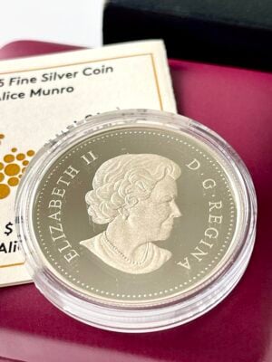 canada-2014-5-dollari-alice-munro-moneta-d’argento-prova_5 Canada 2014 Moneta da 5 Dollari Alice Munro Argento Proof