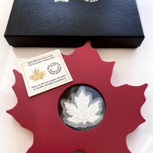 Kanada 2015 20 Dollar Canadian Maple Leaf Shaped Silbermuenze Proof