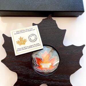 kanada 2016 20 dollar canadian maple leaf colorierte silbermuenze proof 1