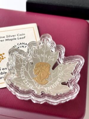 Canada-2017-20-dollari-foglia-d’acero-1oz-prova-moneta-d’argento-placcata-in-oro_3 Moneta canadese da 20 dollari del 2017, con foglia d'acero, in argento placcato oro da 1 oncia, finitura proof.
