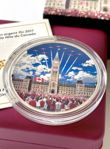 Kanada 2017 30 Dollar Celebrating Canada 2oz Silbermuenze Schwarzlicht