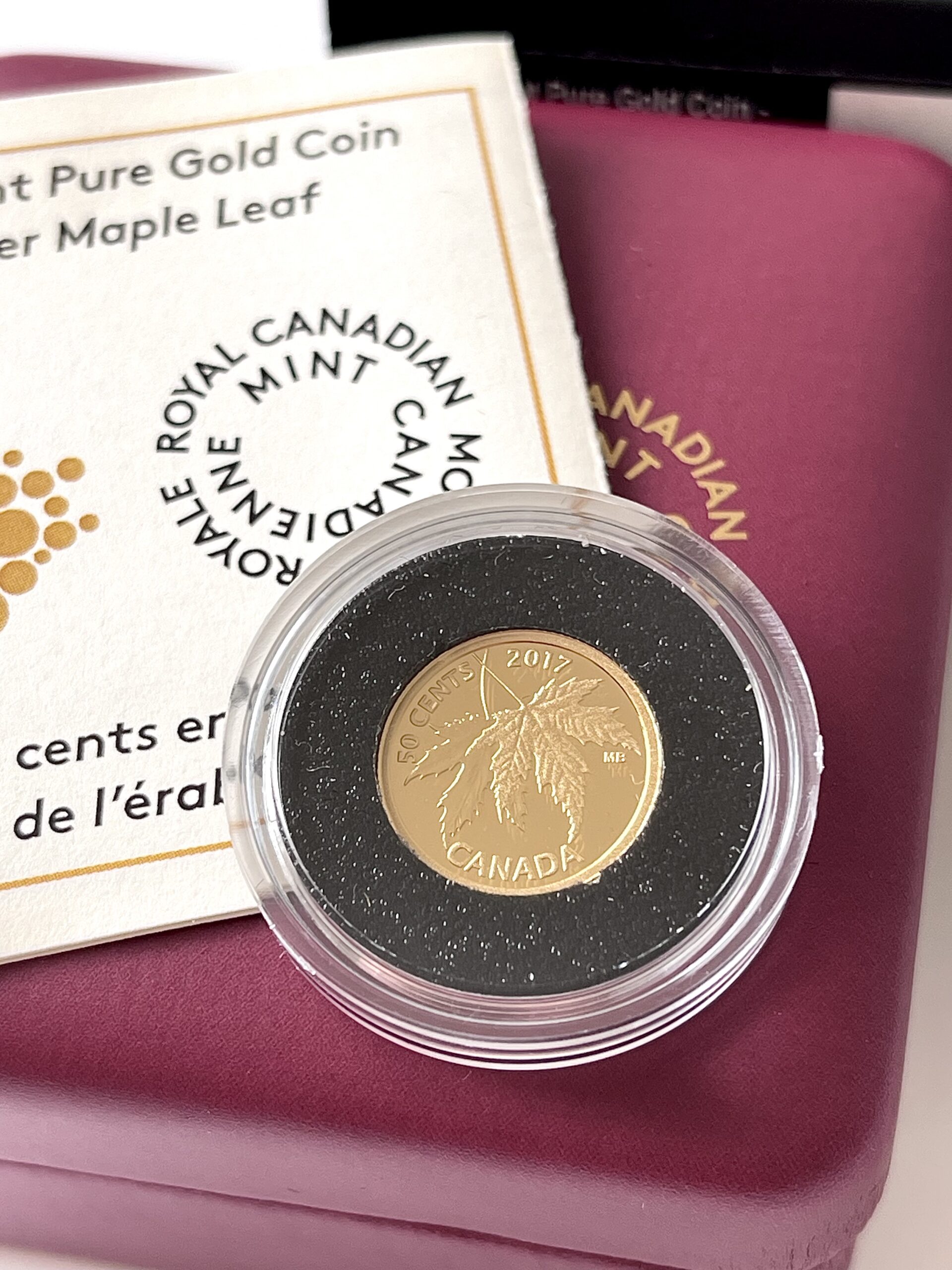 加拿大- 2017 - 50 美分- 金