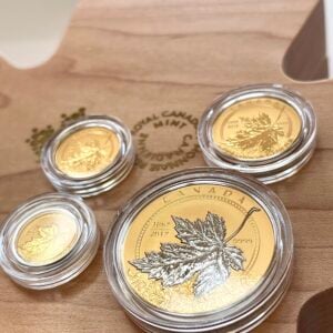 kanada 2017 maple leaf gold fractional 4 muenzen set 3