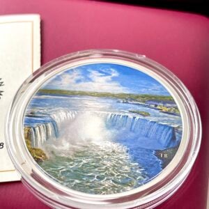 Kanada 2018 30 Dollar Feuerwerk Niagara Faelle 2oz Silbermuenze Schwarzlicht