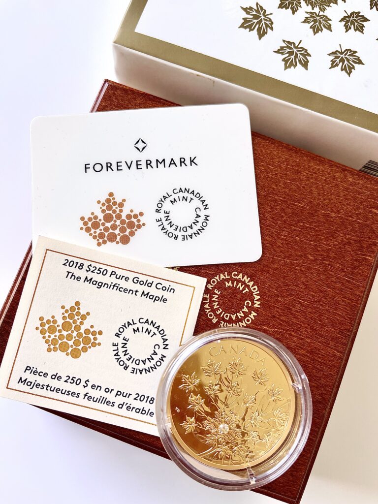 Canada 2018 Maple Leaf 250 Dollar il magnifico acero