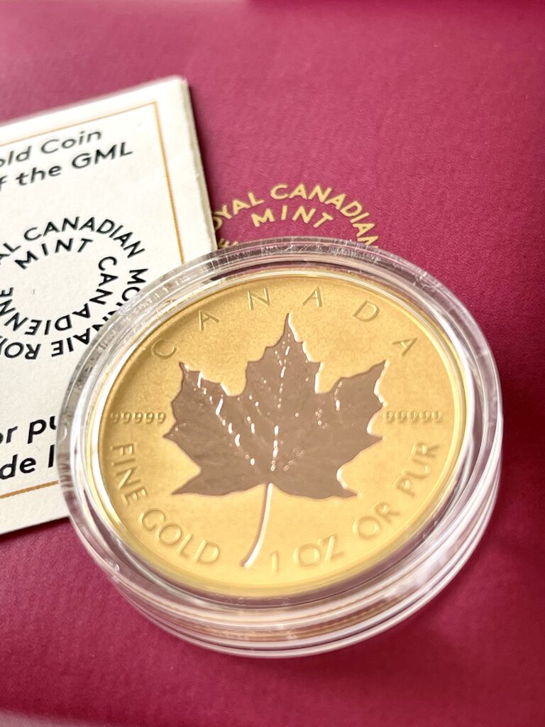 Canada 2019 200 Dollari 40 Anniversario Foglia d'acero in oro 1 oncia Moneta d'oro Reverse Proof
