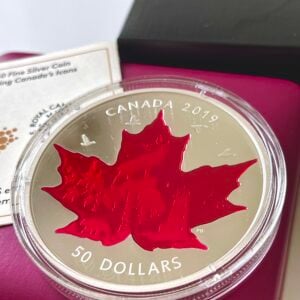 Kanada 2019 50 Dollar Maple Leaf Kanadas Ikonen 5oz Silbermuenze