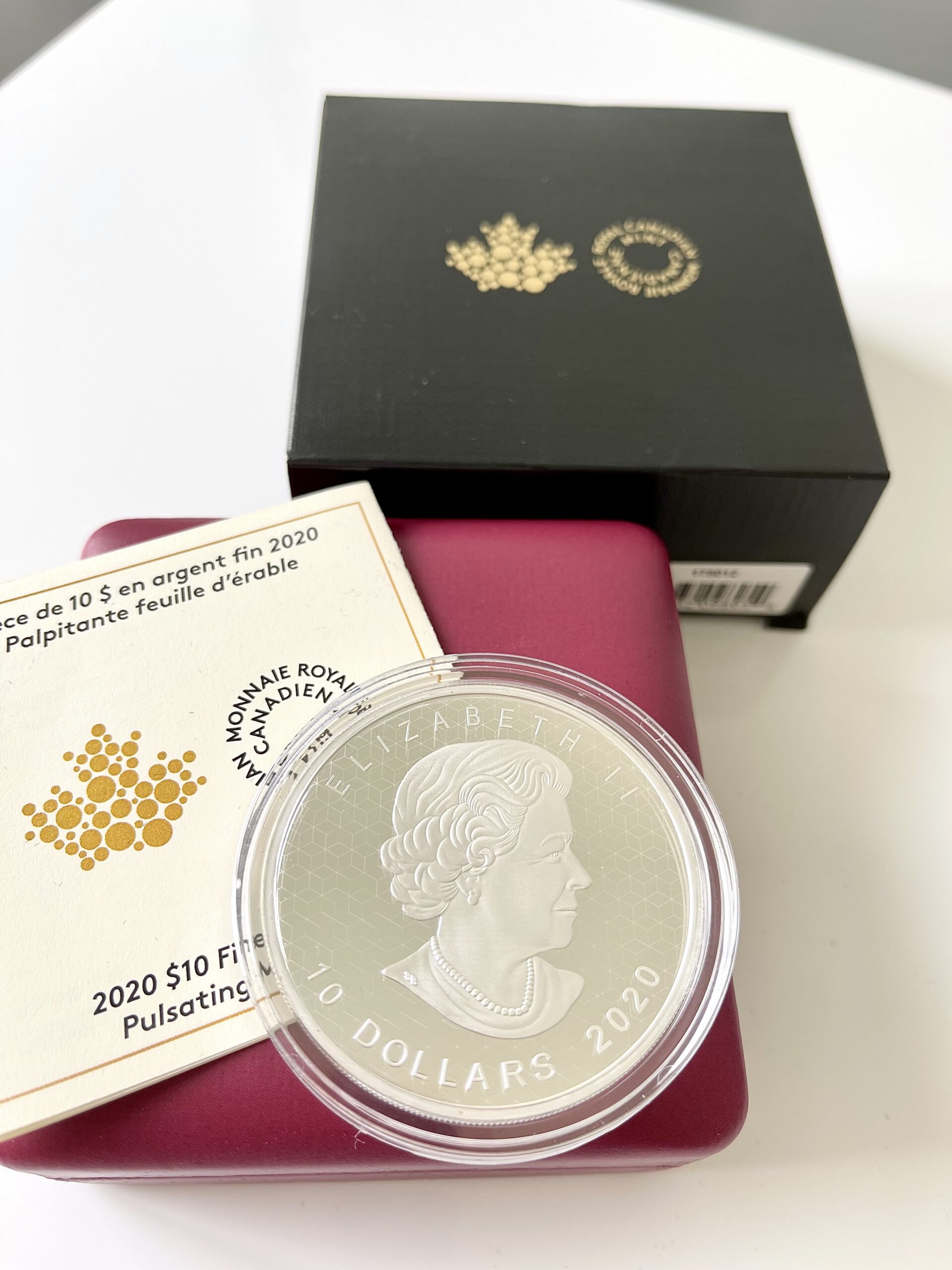 加拿大- 脉动枫叶- 银币