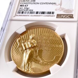 Mexiko 1957 Constitution Centennial NGC MS67