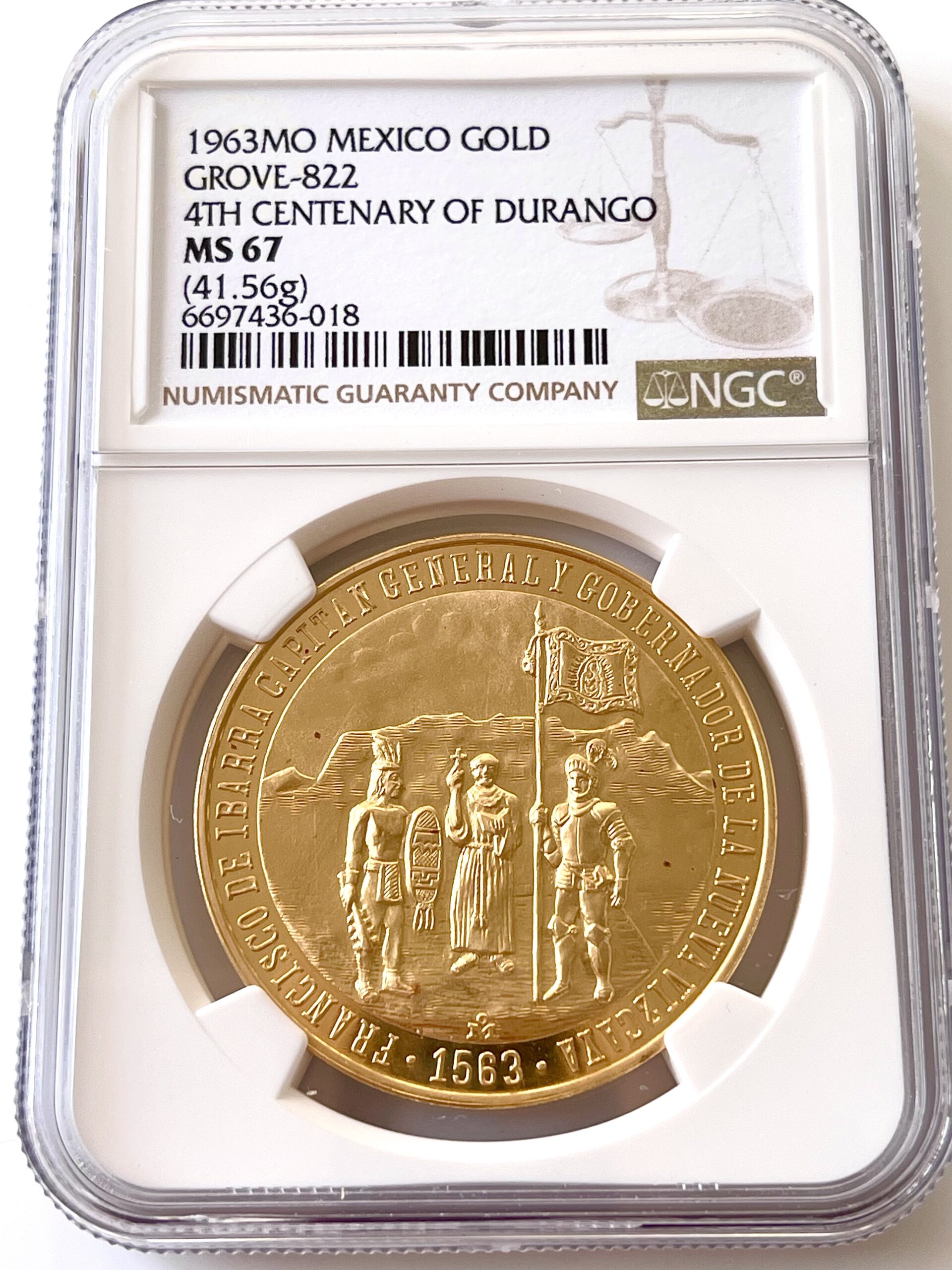mexiko-1963-4th-centenary-durango-ngc-ms67_4 Mexiko 1963 4th Centenary Durango NGC MS67