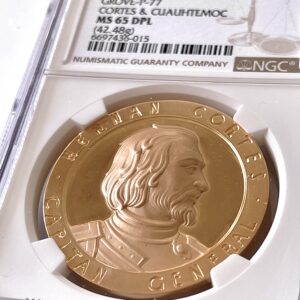 Mexiko 1963 Hernan Cortes Cuauhtemoc NGC MS65 Deep Prooflike