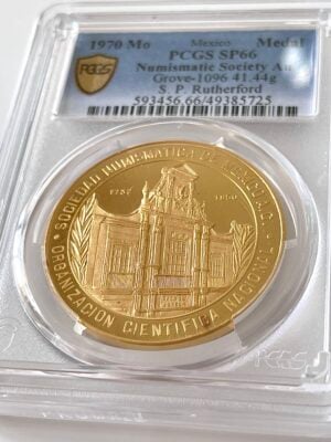 墨西哥 1970 年国家印章金质奖章 PCGS SP66