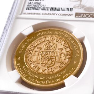 Mexiko 1974 Goldmedaille der Numismatischen Gesellschaft Mexikos NGC MS68 Prooflike