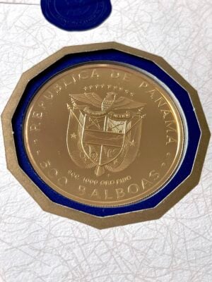 巴拿马-1977-500-巴尔博亚-案例-coa_3 巴拿马 1977 500 Balboas Case COA