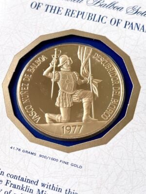 巴拿马 1977 500 Balboas Case COA