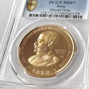 Peru 1979 100k Miguel Grau PCGS MS67