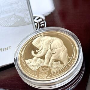 Suedafrika 2024 Big Five Serie 3 Elefant Proof Box COA