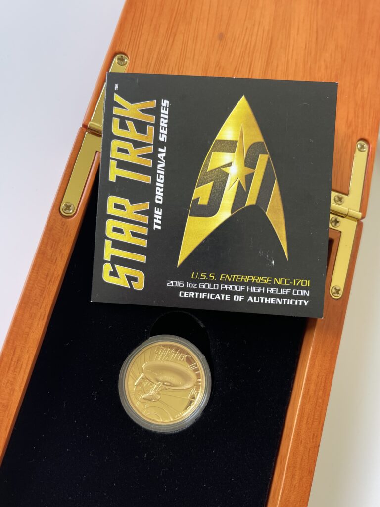 Tuvalu 2016 Star Trek Enterprise Box COA