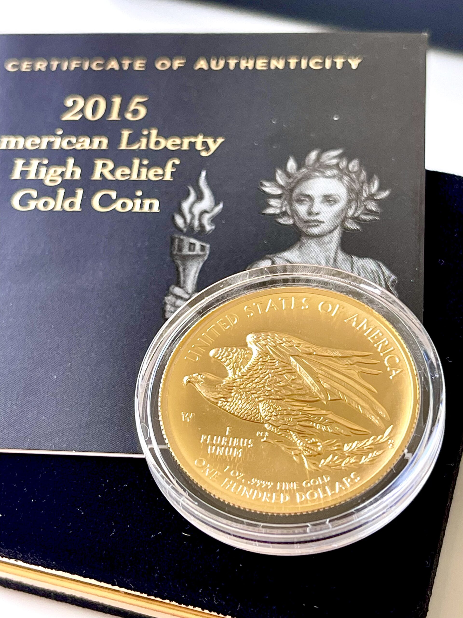 美国- 100 美元- 美国自由- 2015 - 高救济