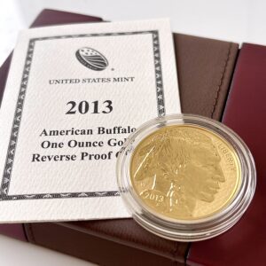 USA american buffalo gold 2013 50 usd 1oz reverse proof gold box und coa