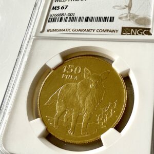 博茨瓦纳 1978 150 Pula Wilde Hyene Gold NGC MS67