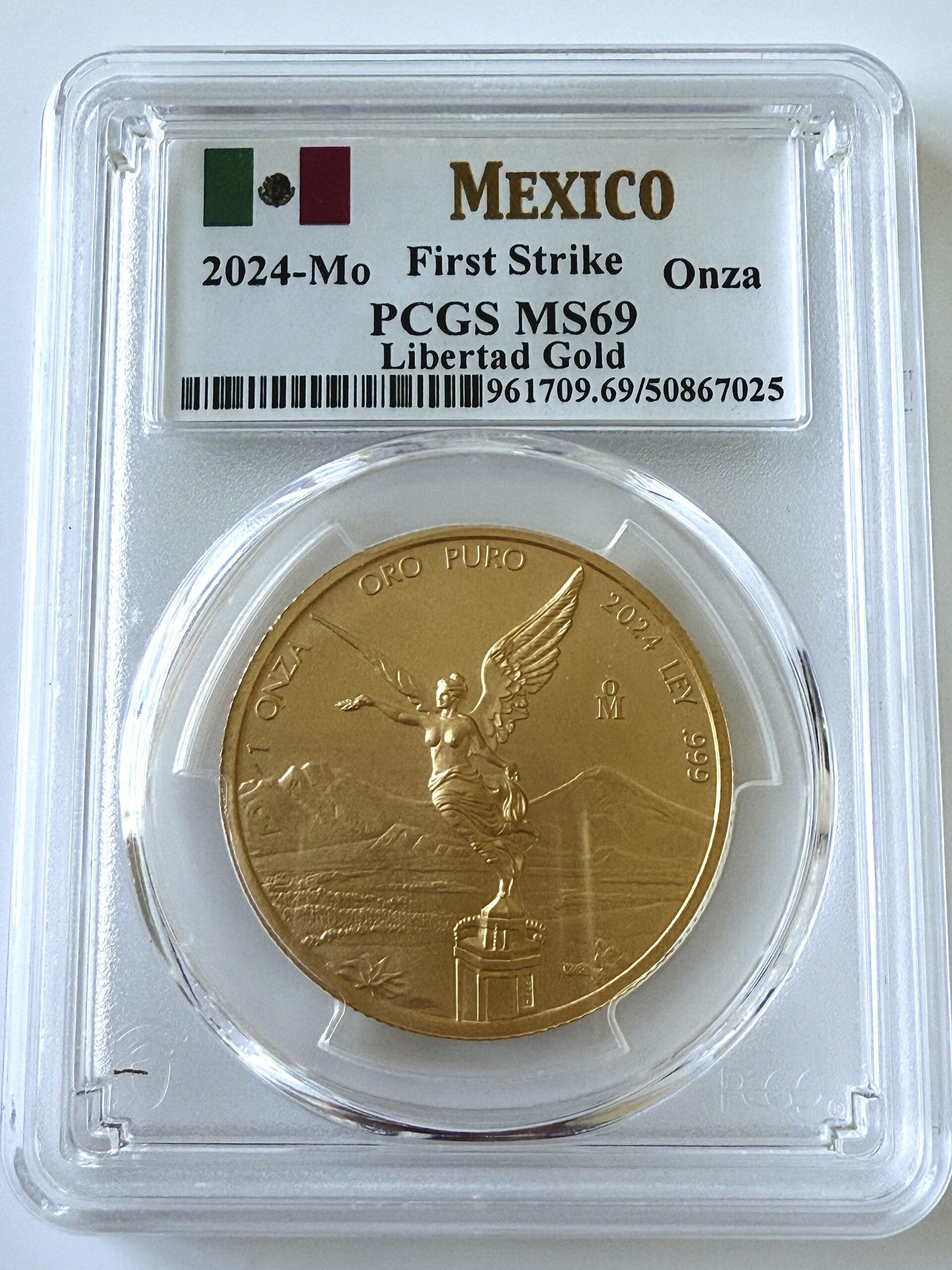 Mexico - 2024 - Libertad - Gold Coin 1 oz - PGCS MS69