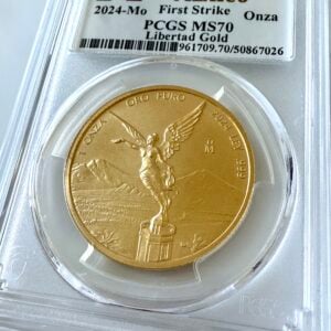 Mexiko 2024 Libertad 1oz Proof Gold First Strike PCGS PR70 DCAM COA026