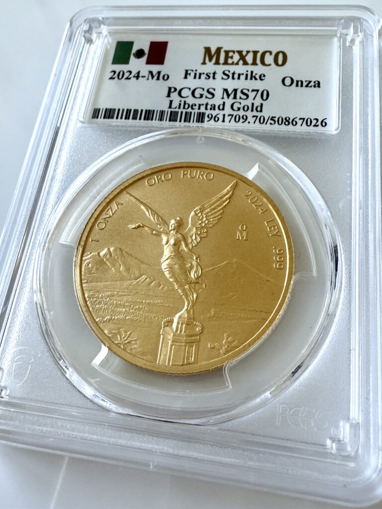 Mexico 2024 Libertad 1oz Proof Gold First Strike PCGS PR70 DCAM COA026