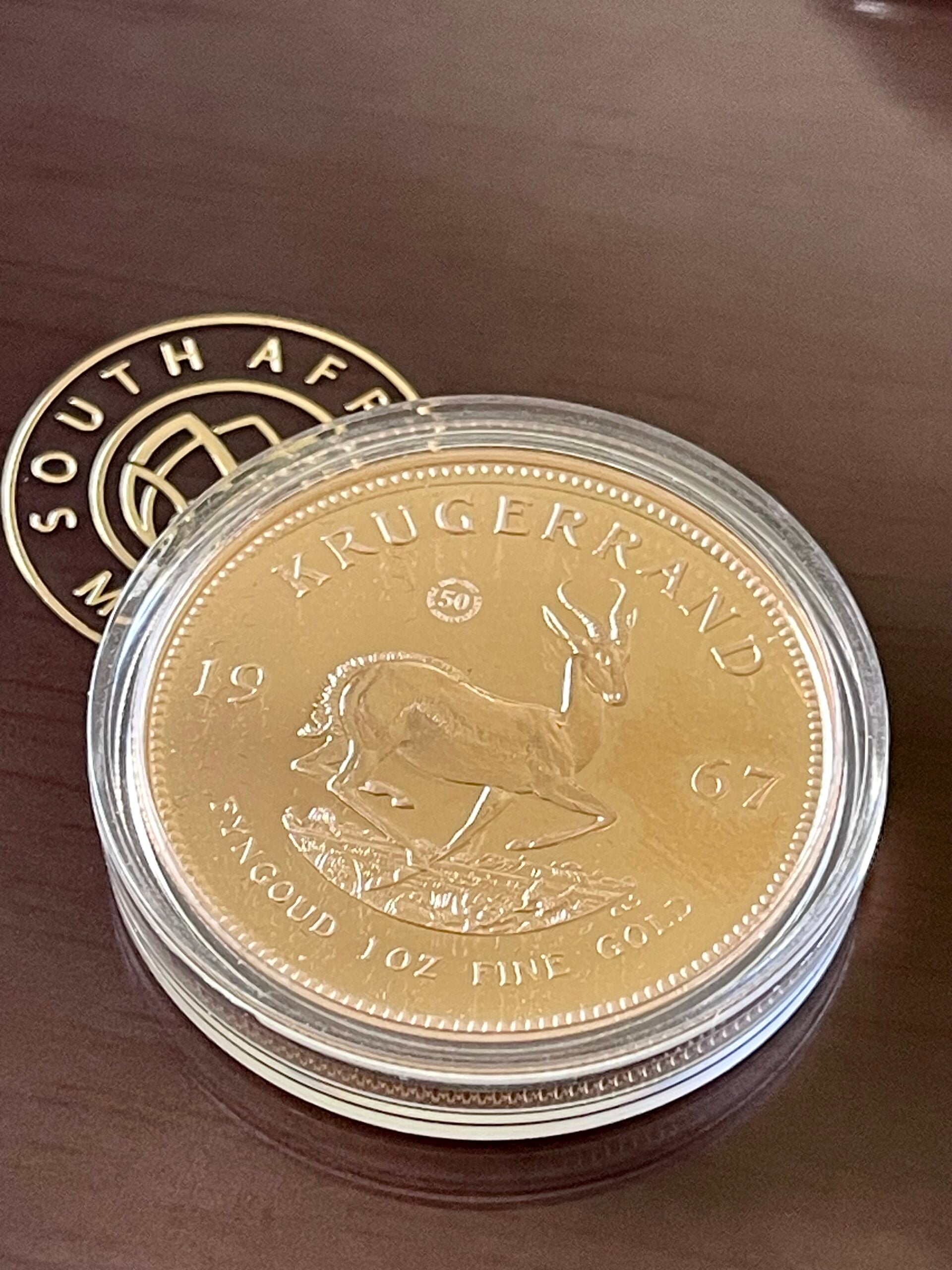 South Africa 1967 Vintage Kruegerrand 2017 1oz Proof Case Gold