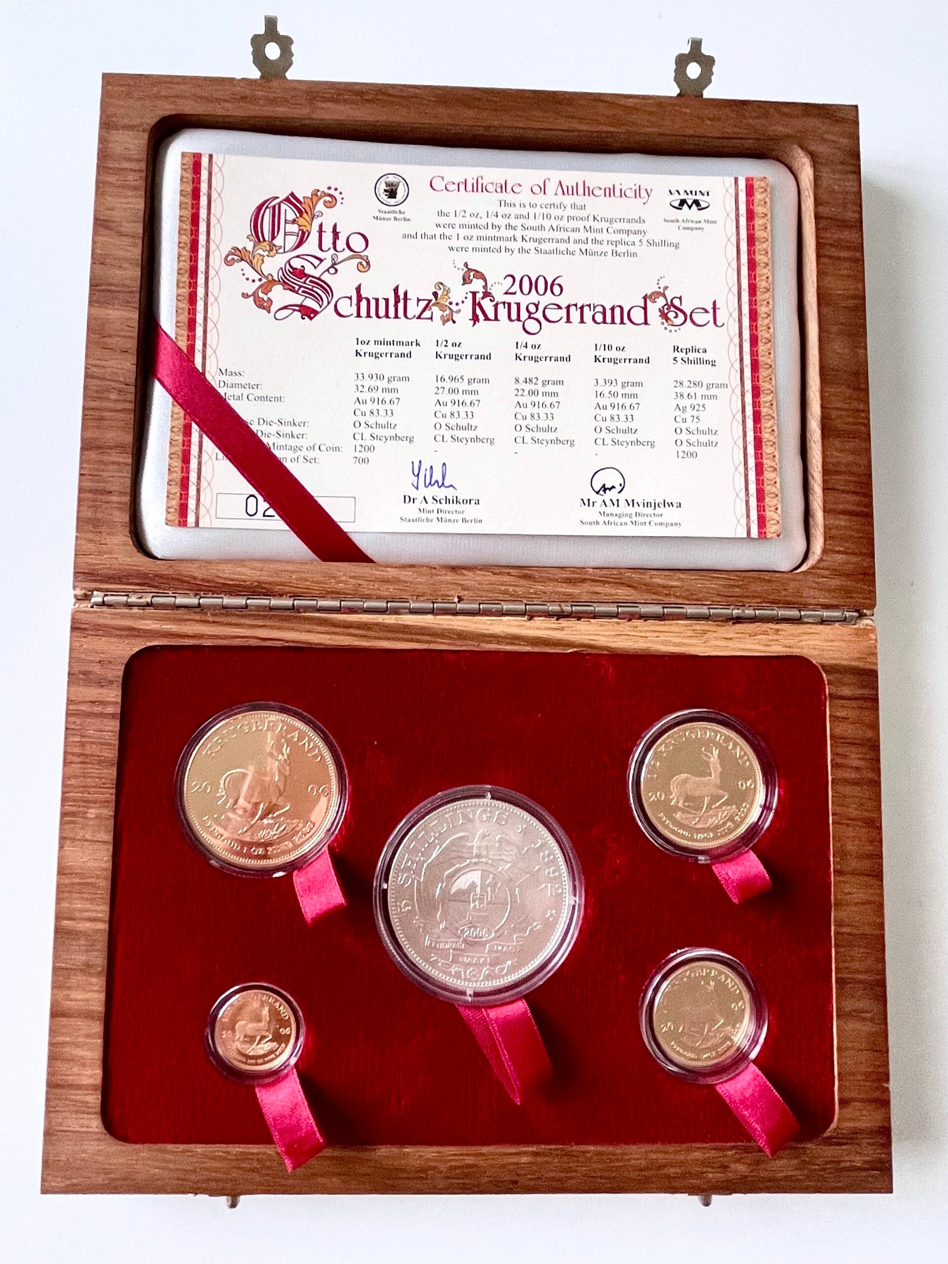 【極美品】welcome to the prudential Krugerrand - 2006 - Otto Schultz Set