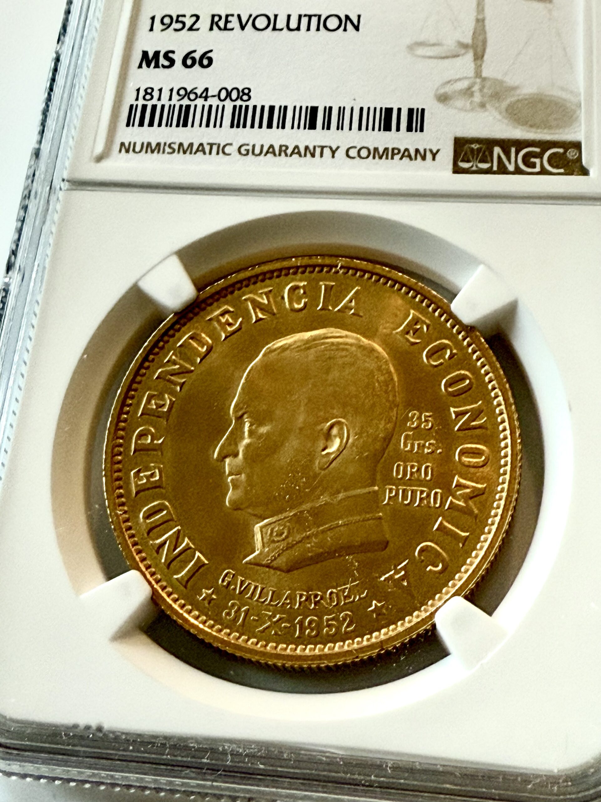 bolivia-1952-35-gramos-ngc-ms66_1 Bolivia 1952 35 Gramos NGC MS66