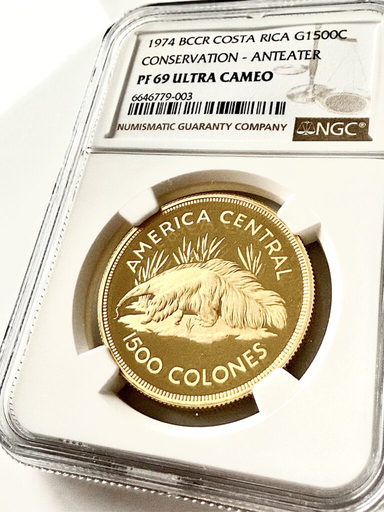 Costa Rica Ameisenbaer 1500 Colones 1974 NGC PF69 UCAM