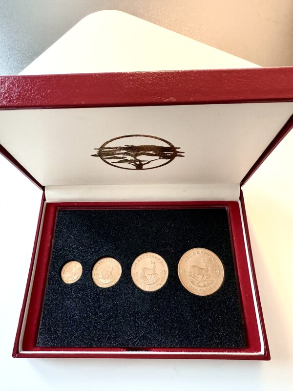 Südafrika - Krügerrand - 1995 - 1.85oz - 4 Goldmünzen Set mit Etui