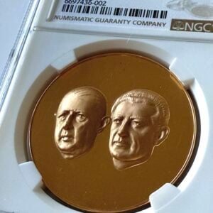 Mexiko 1964 Besuch Charles Degaulle NGC MS65