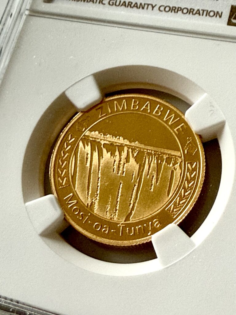 Simbabwe 2022 Mosi oa Tunya 1-2 oz-ngc PF69 UCAM