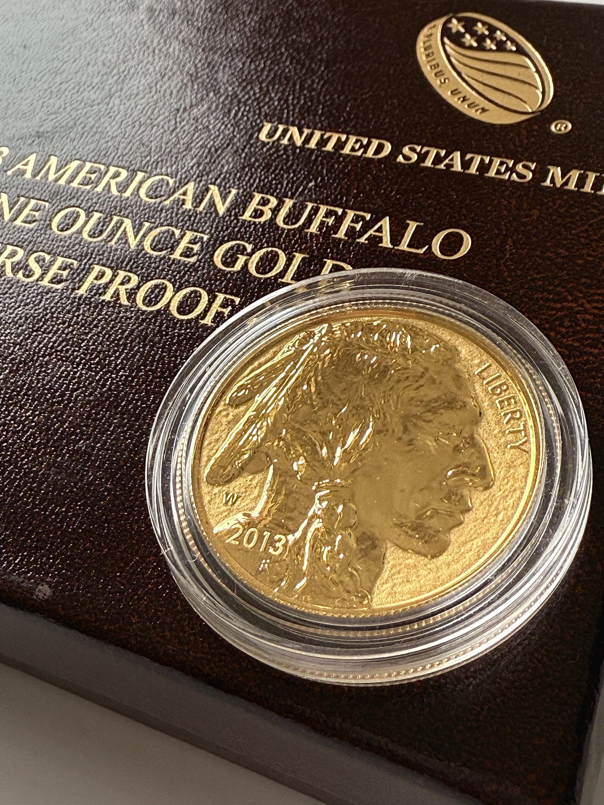 美国- 美国水牛金币- 反向精制- 2013