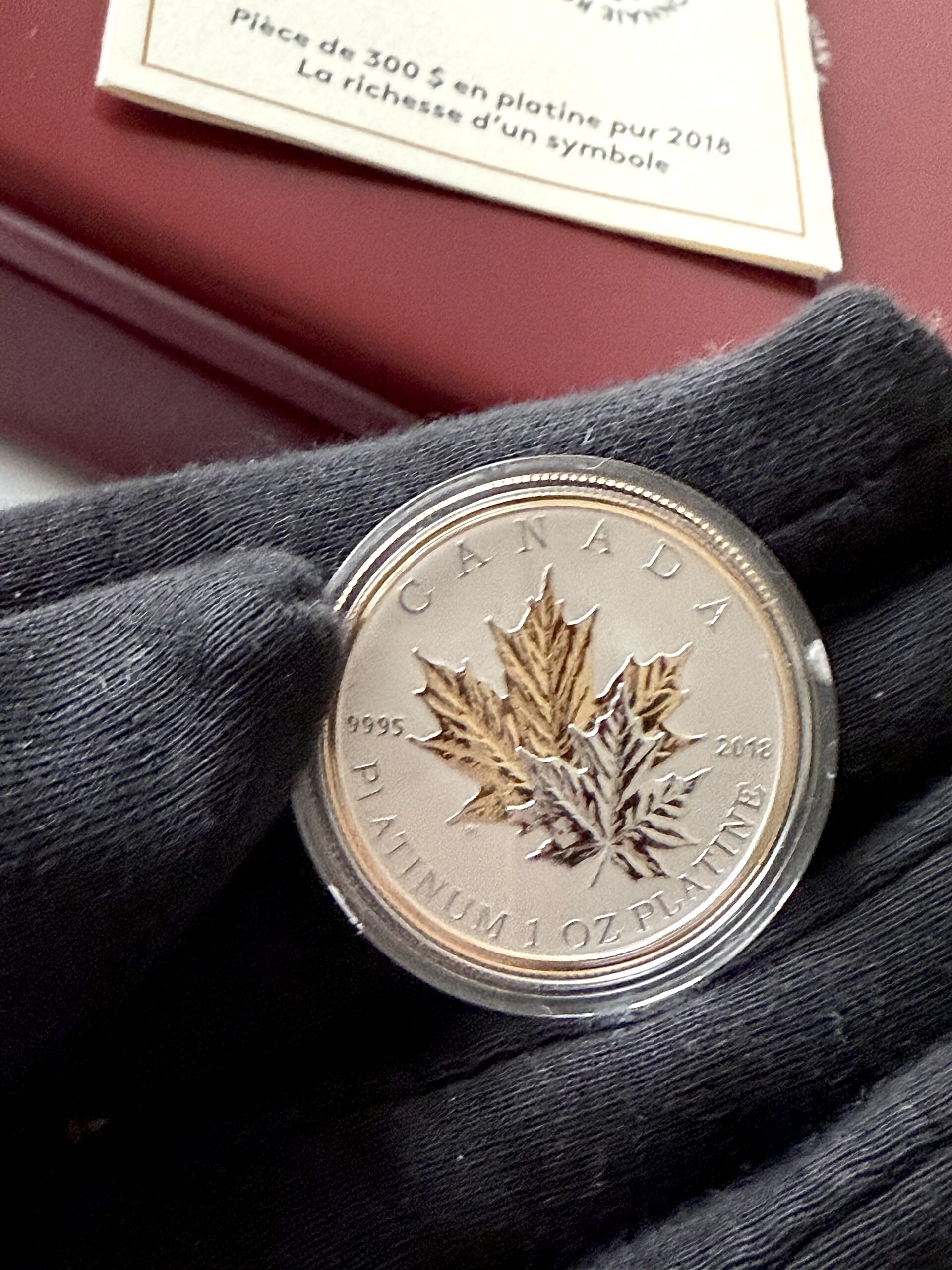 加拿大- 2018 - 铂金反向精制币