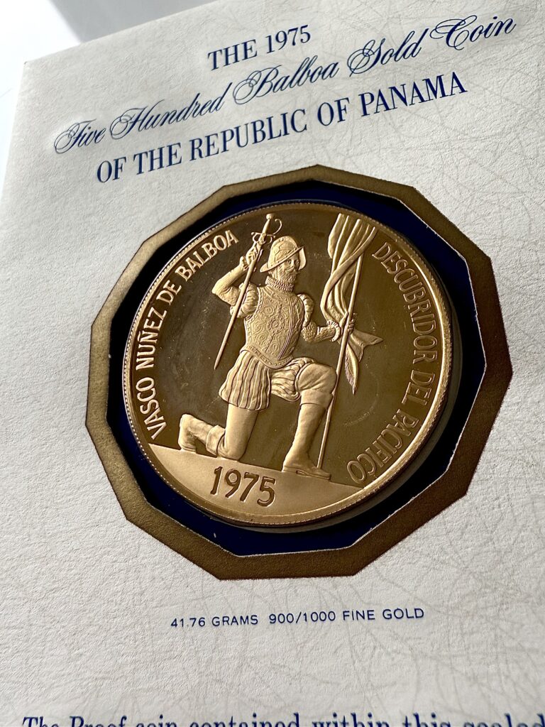 Panama 1975 500 Balboas Or COA