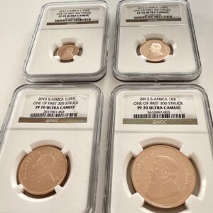 Kruegerrand 2012 年一套 4 枚金币精制 NGC PF70 UCAM
