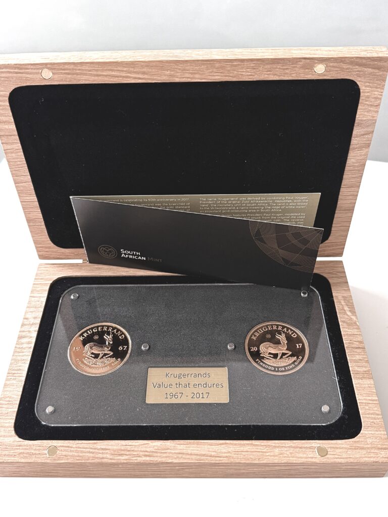 Kruegerrand 2017 1967 Set di 2 monete vintage