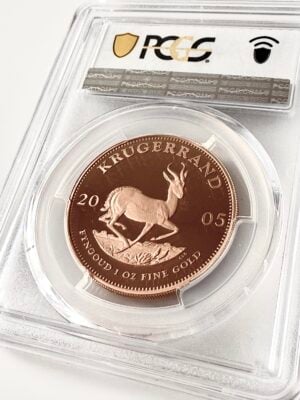 南非-克鲁格兰-2005-1盎司-金质-PCGS-PR69-dcam_2 南非克鲁格兰2005年1盎司金质精制品 PCGS PR69 DCAM